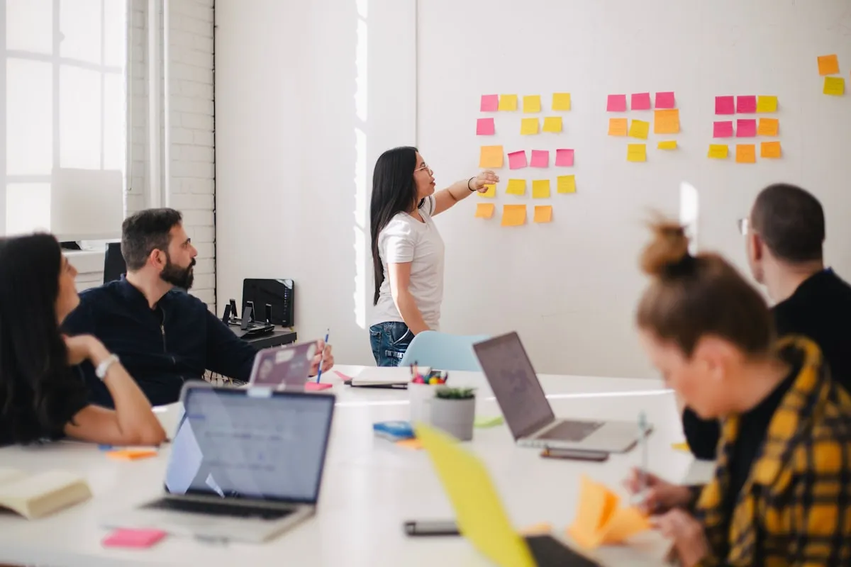 A Canadian IT team collaborating in a modern office