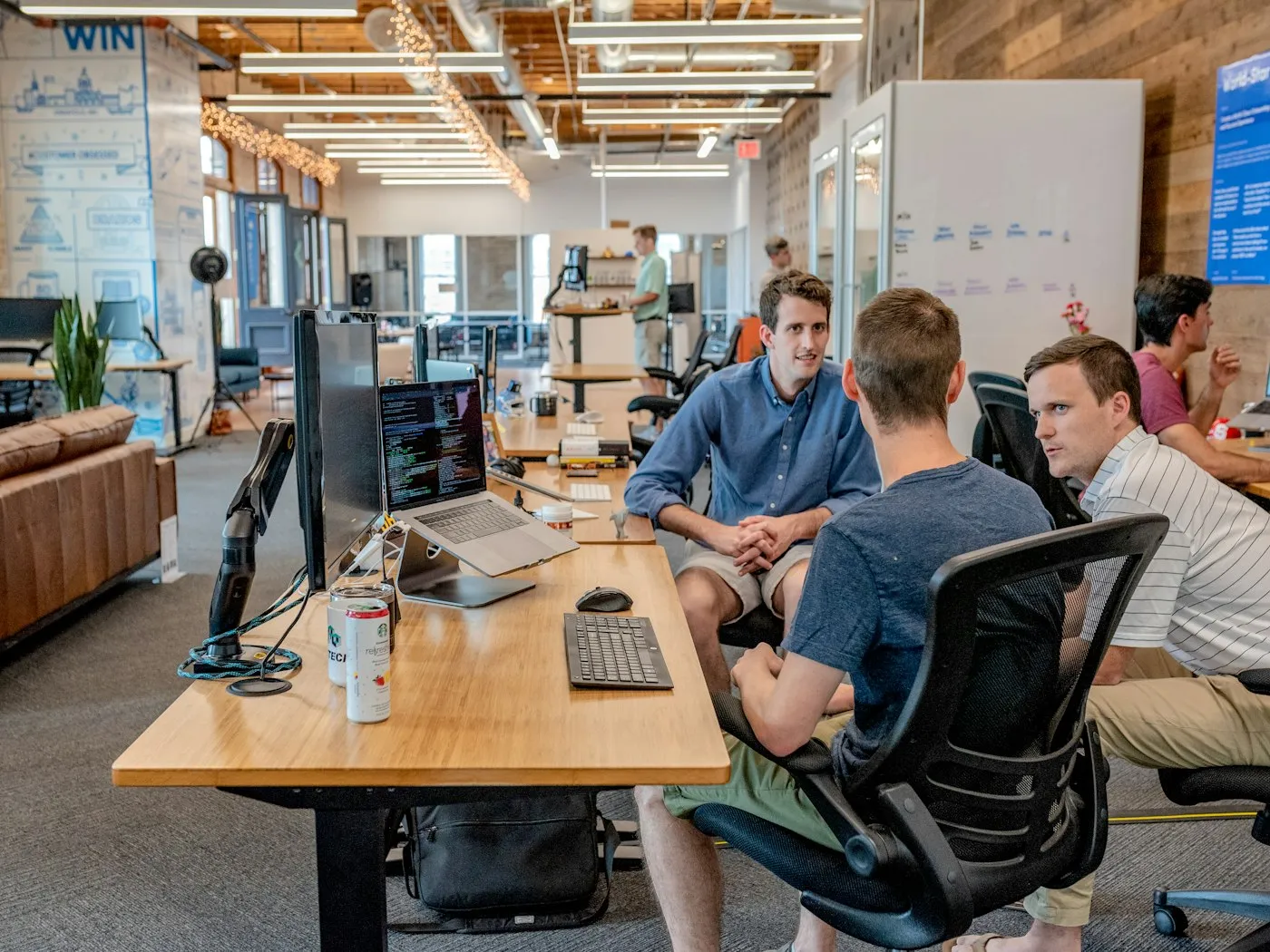 A Canadian team in a planning conversation